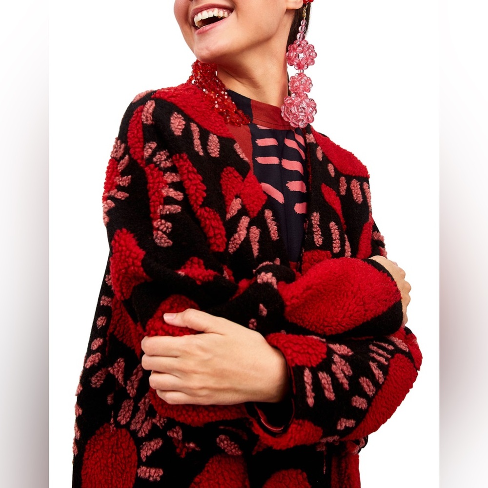 FARM Rio Hearts Midi Cardigan